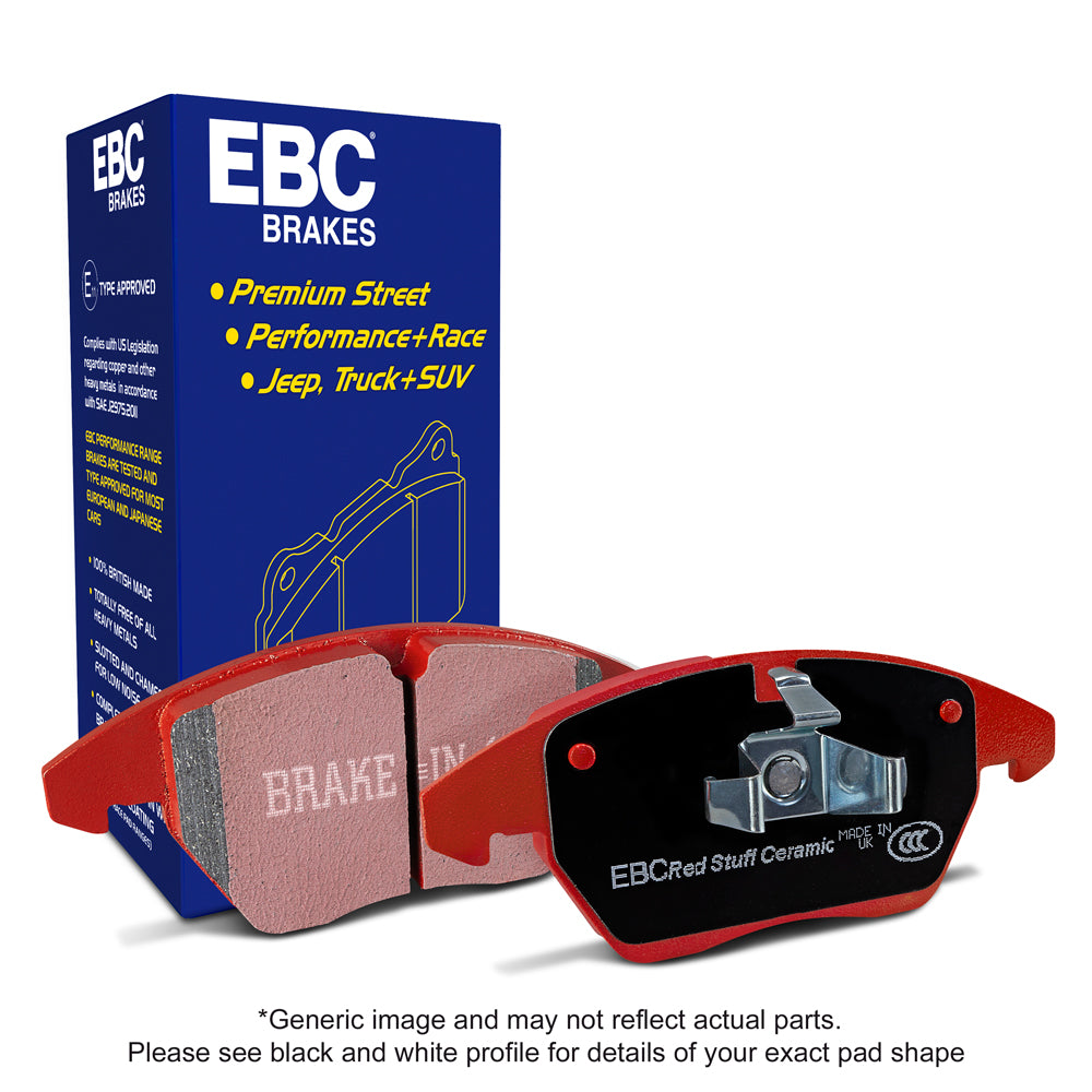 EBC Rear RedStuff Brake Pads - Mercedes-Benz E-Class (S213) / Mercedes-Benz E-Class (W213) (DP32297C)