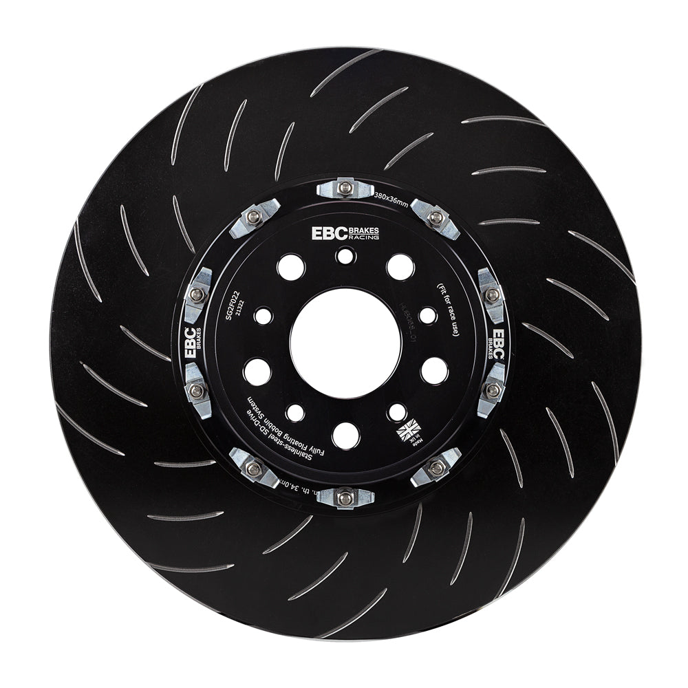 EBC Front Racing SG Slotted 2-Piece Brake Rotors - Volkswagen Tiguan / Volkswagen Arteon (SG2FC1877) — view 2