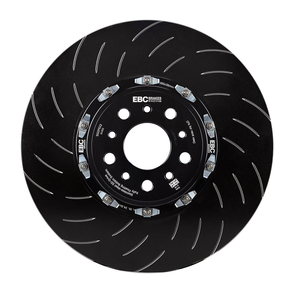 EBC Front Racing SG Slotted 2-Piece Brake Rotors - Volkswagen Tiguan / Volkswagen Arteon (SG2FC1877) — view 2