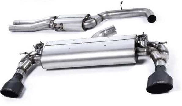 MILLTEK SPORT | Valved, Resonated Catback W/ Cerakote Black Oval Tips | RS3 PFL Sportback
