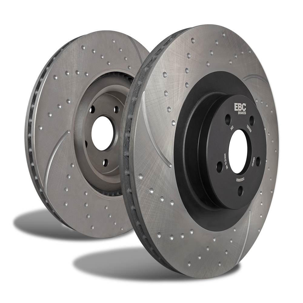 EBC Rear GD Series Slotted Brake Rotors - Volvo V40 / Volvo C30 (GD1307)