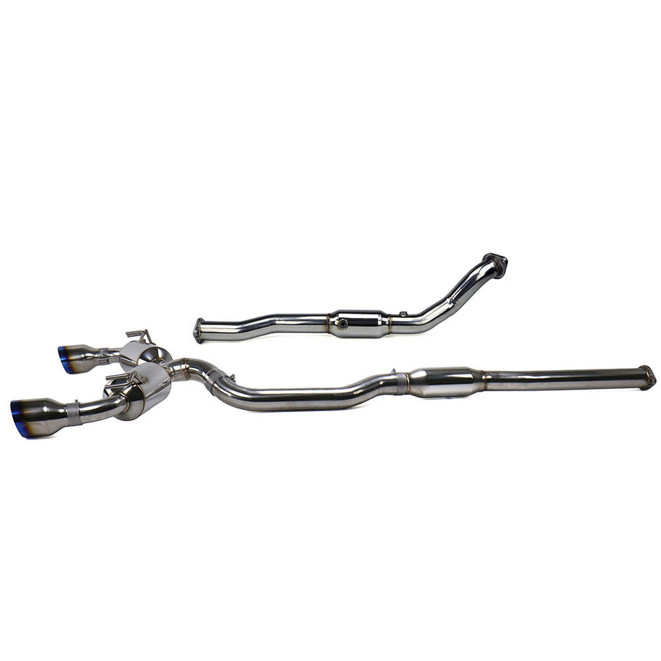 Invidia Dual N1 Turbo Back Exhaust w/PSR O2 Housing Mitsubishi Evo X CZ4A