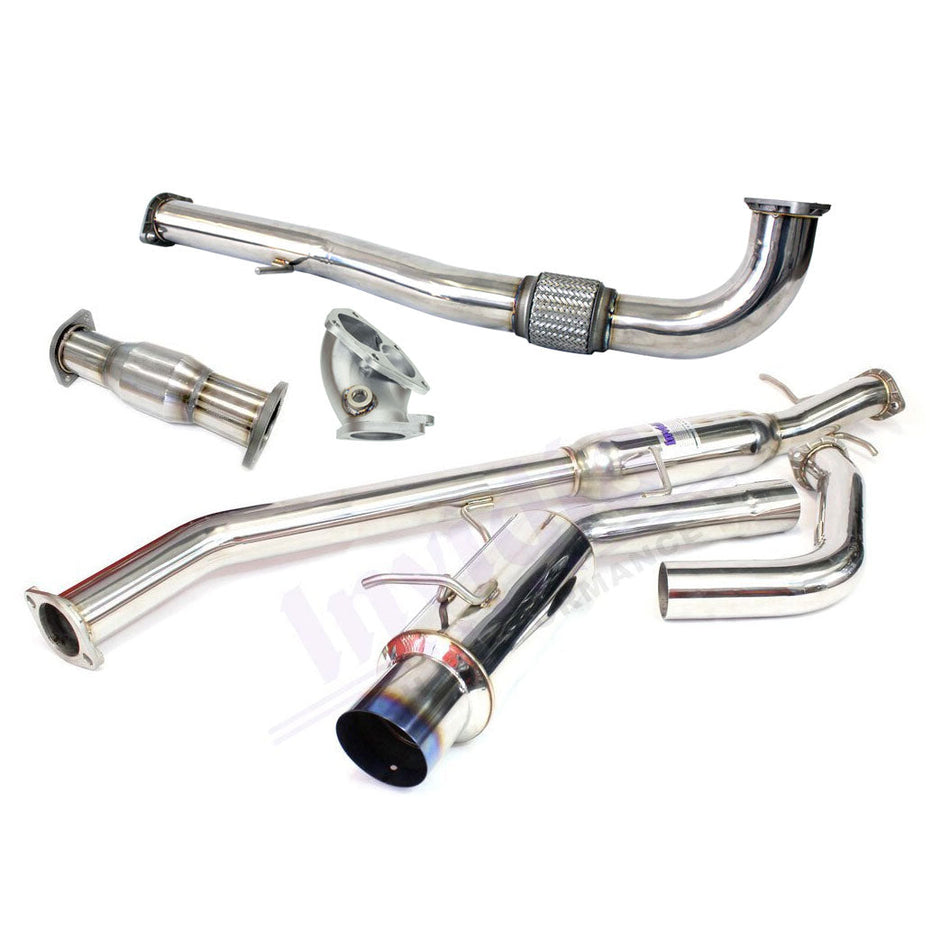 Invidia N1 Turbo Back Exhaust w/Metal Matrix Cat Mitsubishi Evo 4-6 CP9A (Inc TME)