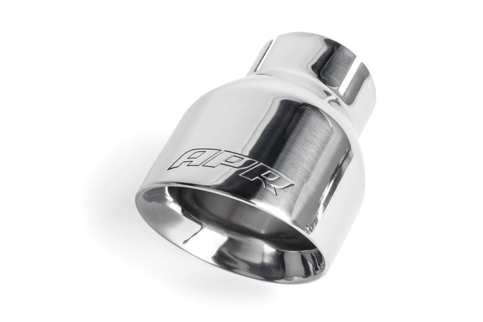 APR Double-Walled 4" Slash-Cut Tips Polished Audi S3/S6/S7/VW Golf GTi/R/Porsche 718 Boxster/Cayman