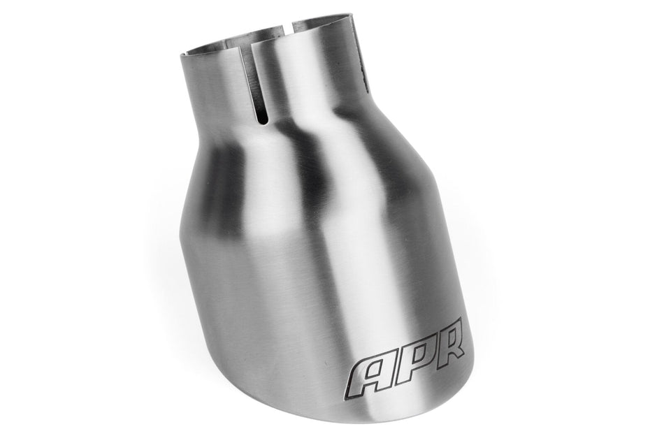 APR Double-Walled 4" Slash-Cut Tips Brushed Audi S3/S6/S7/VW Golf GTi/R/Porsche 718 Boxster/Cayman