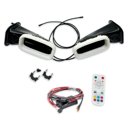 Velossa Tech Dual BIG MOUTH LIT KIT Ram Air Intake Snorkels | BMW X3 M & X3 M Competition (F97) 2020-2021