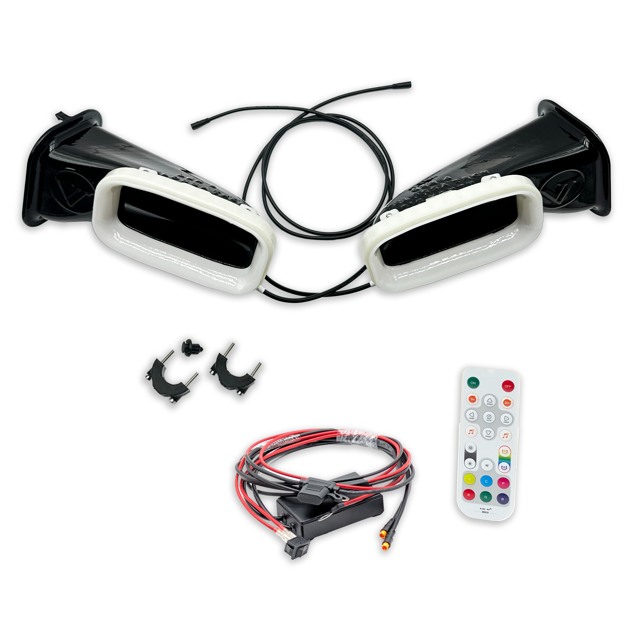 Velossa Tech Dual BIG MOUTH LIT KIT Ram Air Intake Snorkels | BMW X3 M40i (G01, LCI) 2022-2024