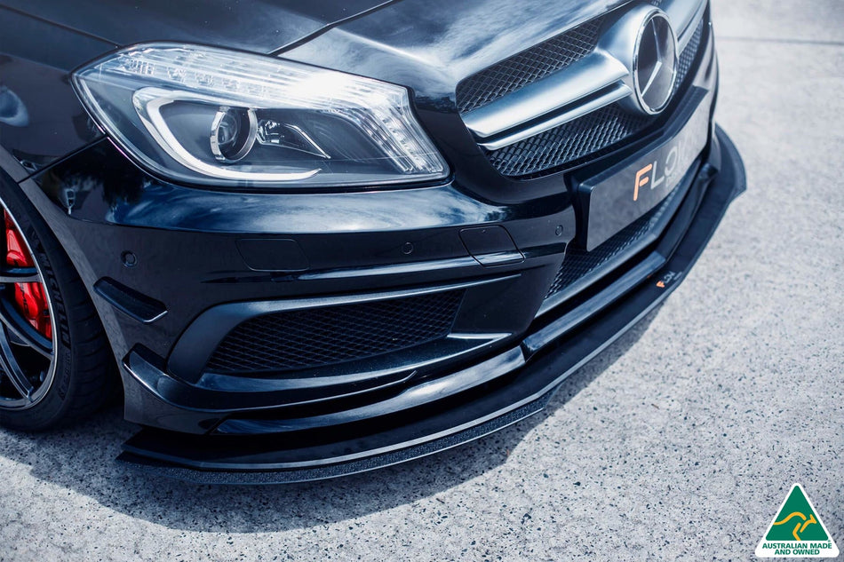 Flow Designs A45 AMG W176 (PFL) Front Lip Splitter Extensions (Pair)