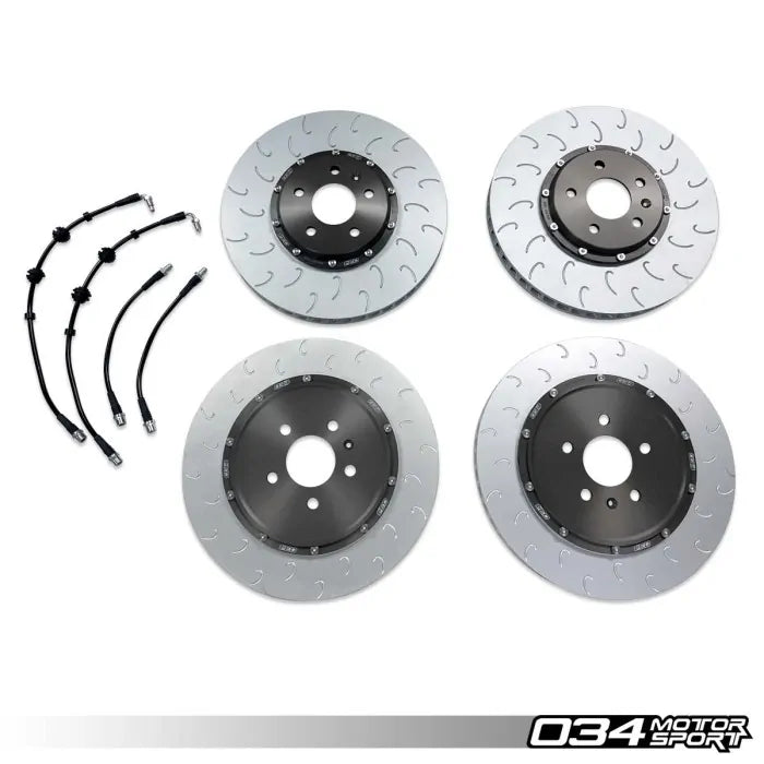 034Motorsport Dynamic+ Braking Packages, Gen 1 & Gen 1.5 Audi R8 (4.2 V8 & 5.2 V10) STAGE 2 KIT - 034-301-0001