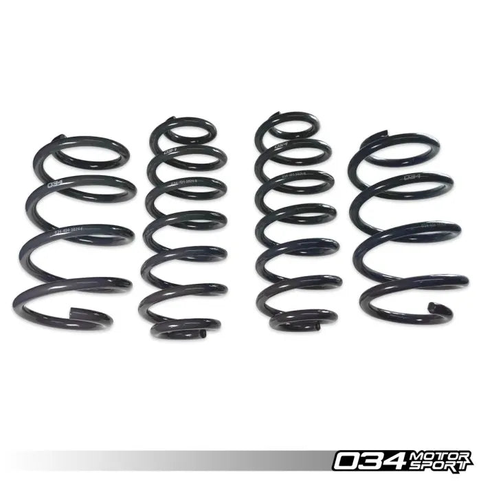 034Motorsport Audi A3 8P 3.2 VR6 - Dynamic+ Lowering Springs - 034-404-1024