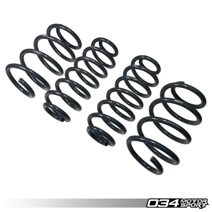 034Motorsport Audi A3 8P 3.2 VR6 - Dynamic+ Lowering Springs - 034-404-1024