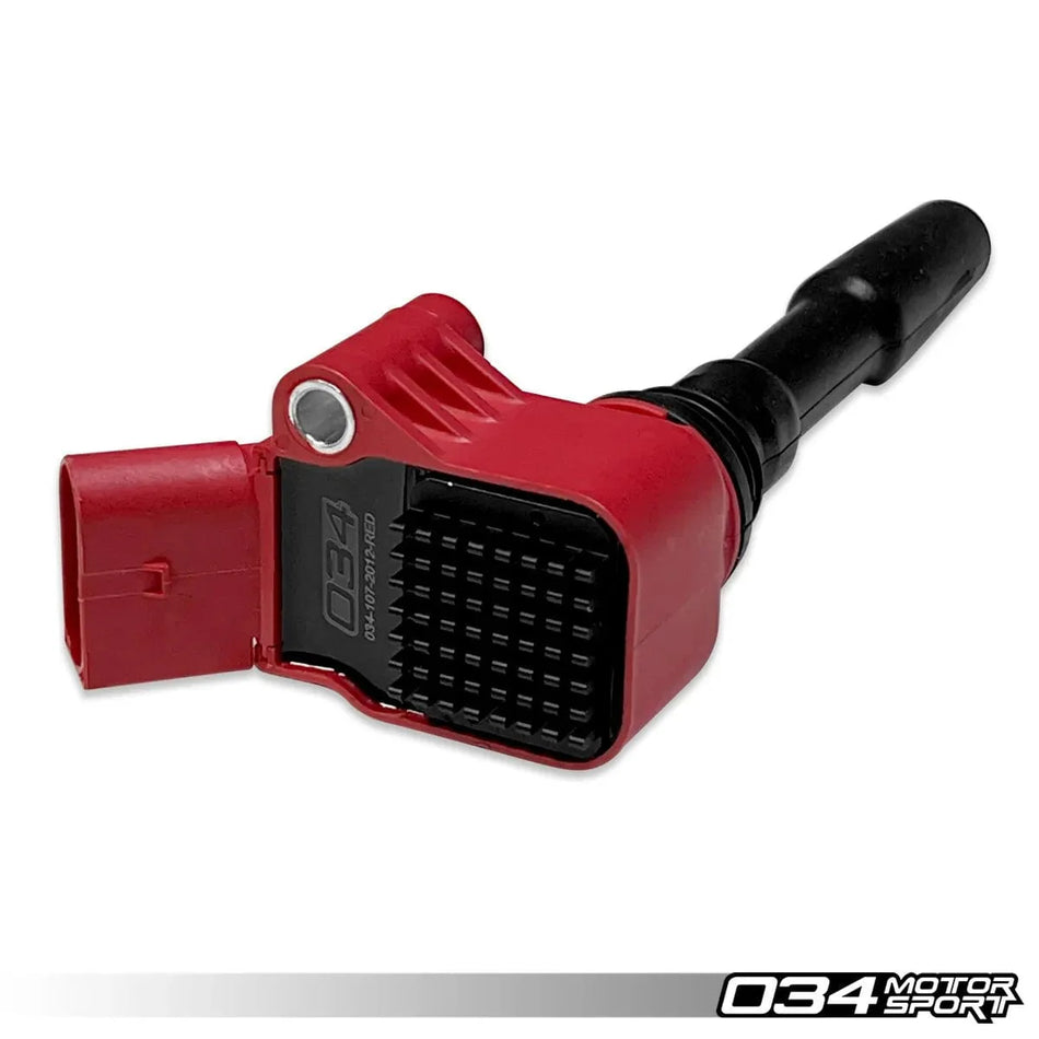 034Motorsport High Output Ignition Coil (8V/8Y/MK7/MK8/B9) - EA888.3 & EA839 - 034-107-2012-RED