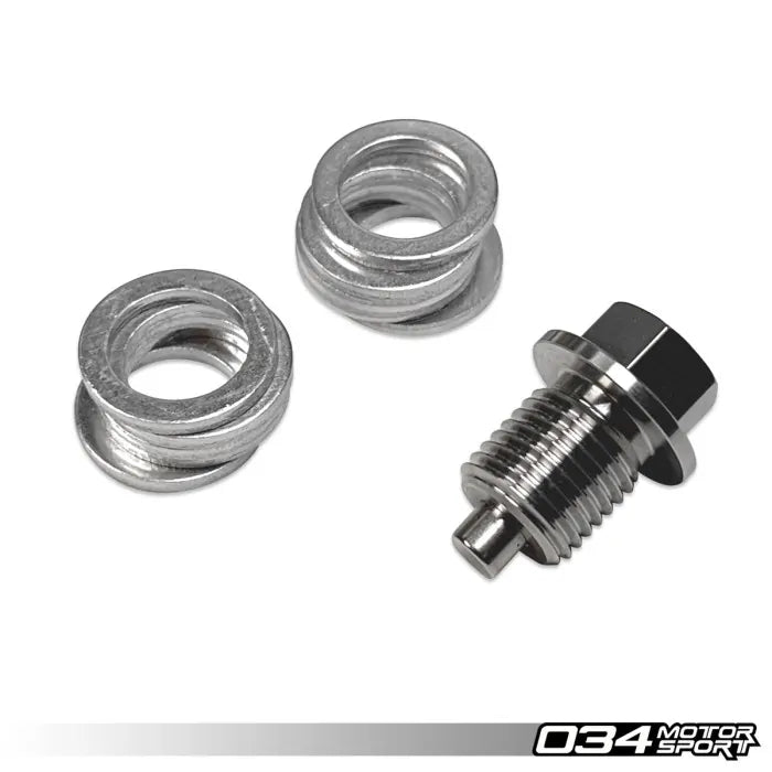 034Motorsport Billet Magnetic Oil Drain Plug Kit, Audi & VW with Metal Oil Pan - 034-110-2000