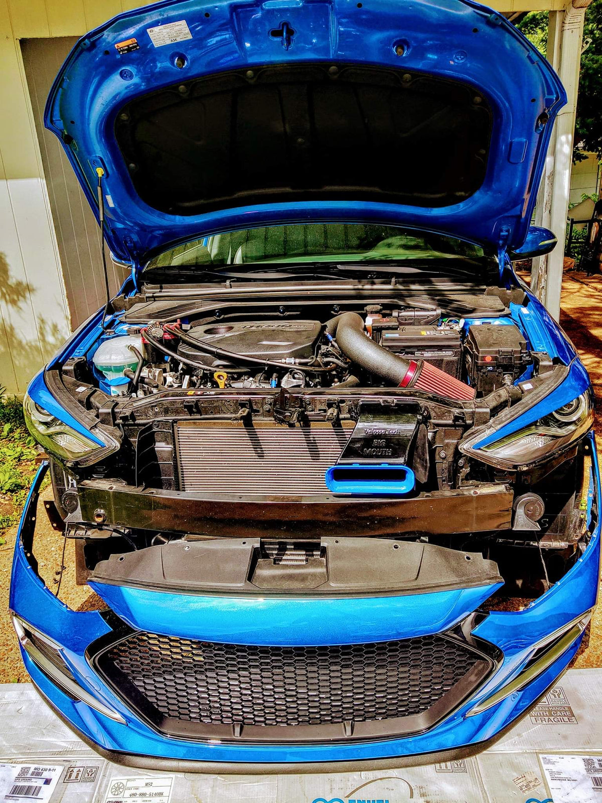 Velossa Tech BIG MOUTH Ram Air Intake Snorkel | Hyundai Elantra Sport (Avante Sport, AD and Elantra SEL) 2017-2018 — view 3