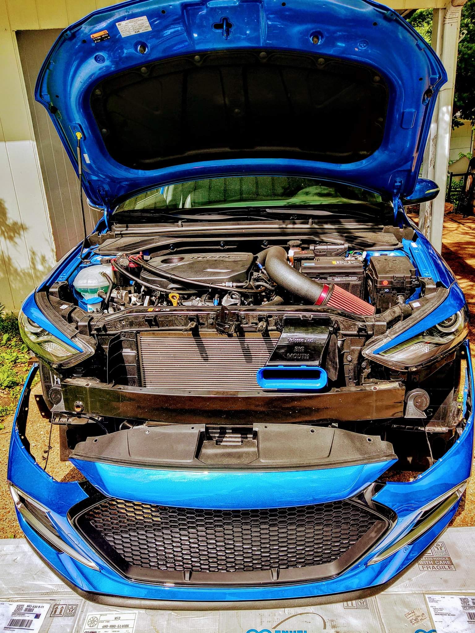 Velossa Tech BIG MOUTH Ram Air Intake Snorkel | Hyundai Elantra Sport (Avante Sport, AD and Elantra SEL) 2017-2018 — view 3