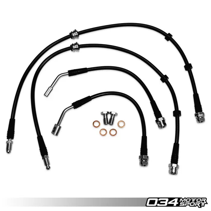 034Motorsport Audi 8Y RS3 Stainless Steel Braided Brake Lines - 034-303-0024