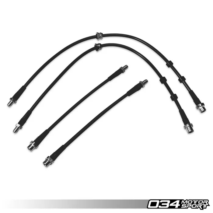 034Motorsport BMW F80 M2, M2C, M3 & M4 Stainless Steel Braided Brake Line Kit - 034-303-0026