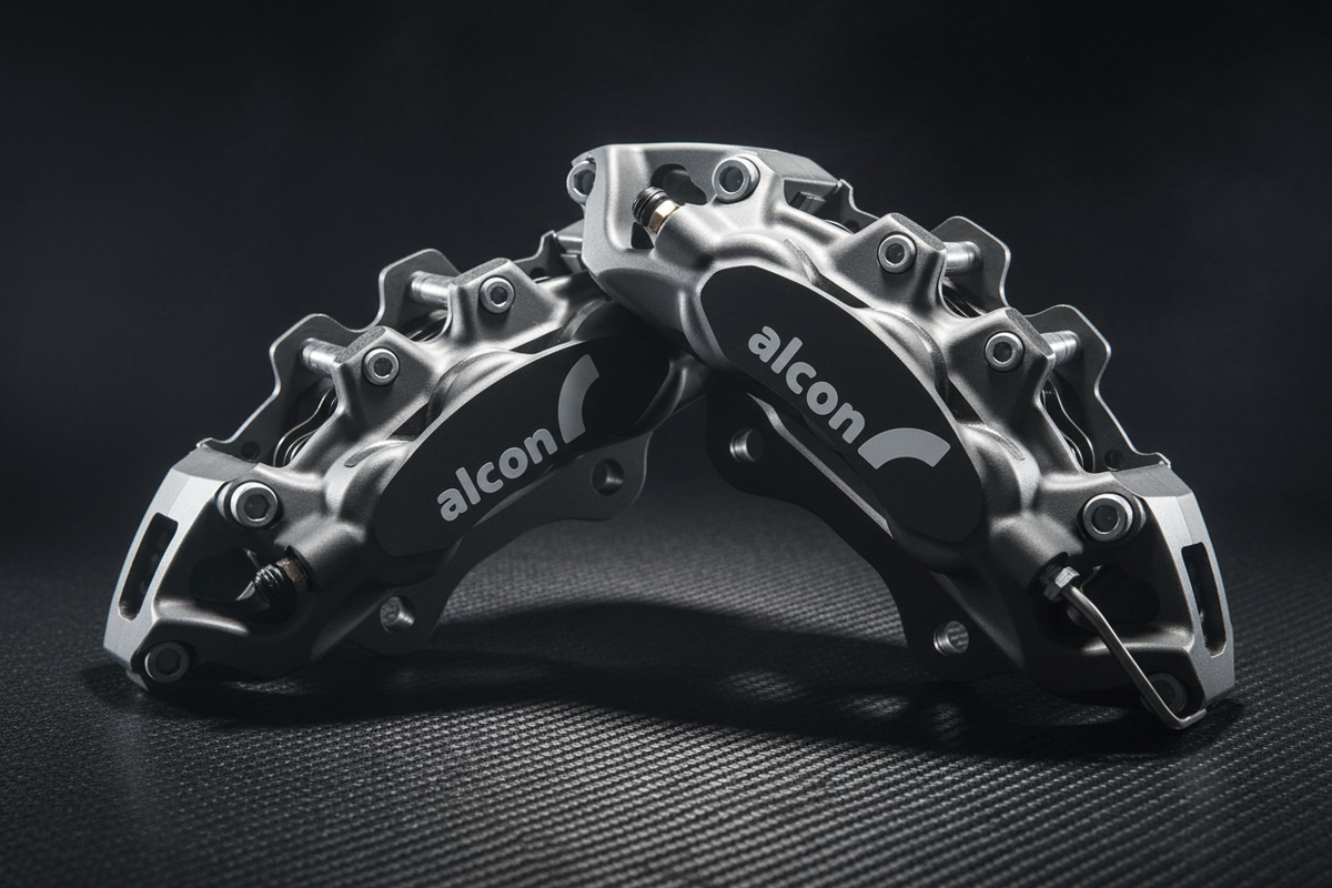 Two callipers - carbon fiber background
