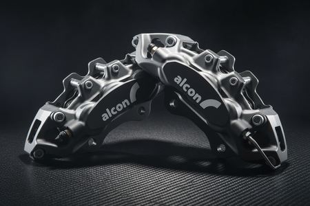 Two callipers - carbon fiber background
