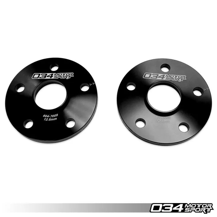 034Motorsport Wheel Spacer Pair, 12.5mm, Volkswagen & Audi 5x112 with 57.1mm Center Bore 034-604-7009